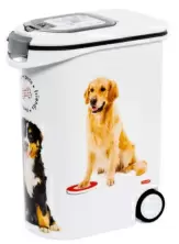 Container pentru depozitarea hranei Curver Pet Life Dog 20kg/54L, alb