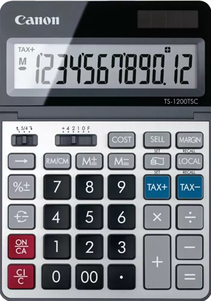 Calculator de birou Canon TS-1200TSC, negru/gri