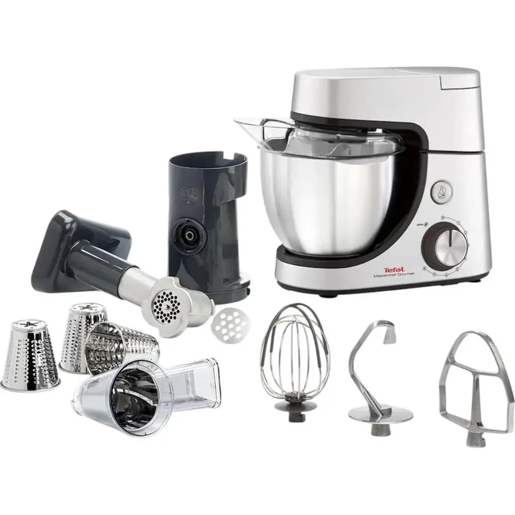 Кухонный комбайн Tefal QB512D38, нержавеющая сталь на tehnoparc.md Кухонный комбайн Tefal QB512D38, нержавеющая сталь