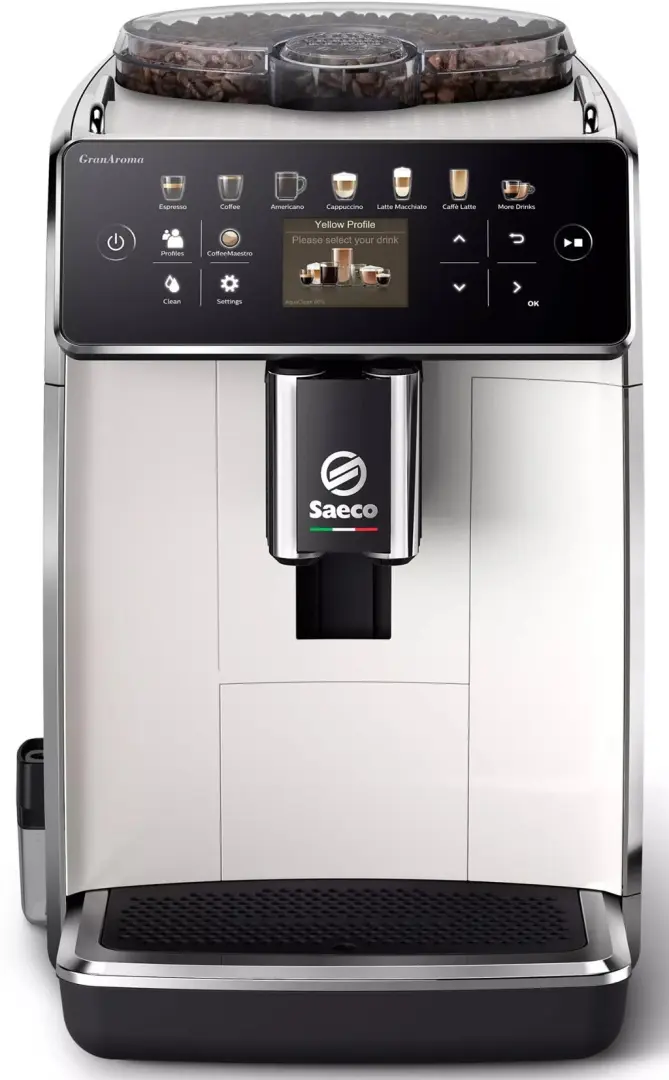 Кофемашина Saeco SM6580/20, черный/белый на tehnoparc.md Кофемашина Saeco SM6580/20, черный/белый