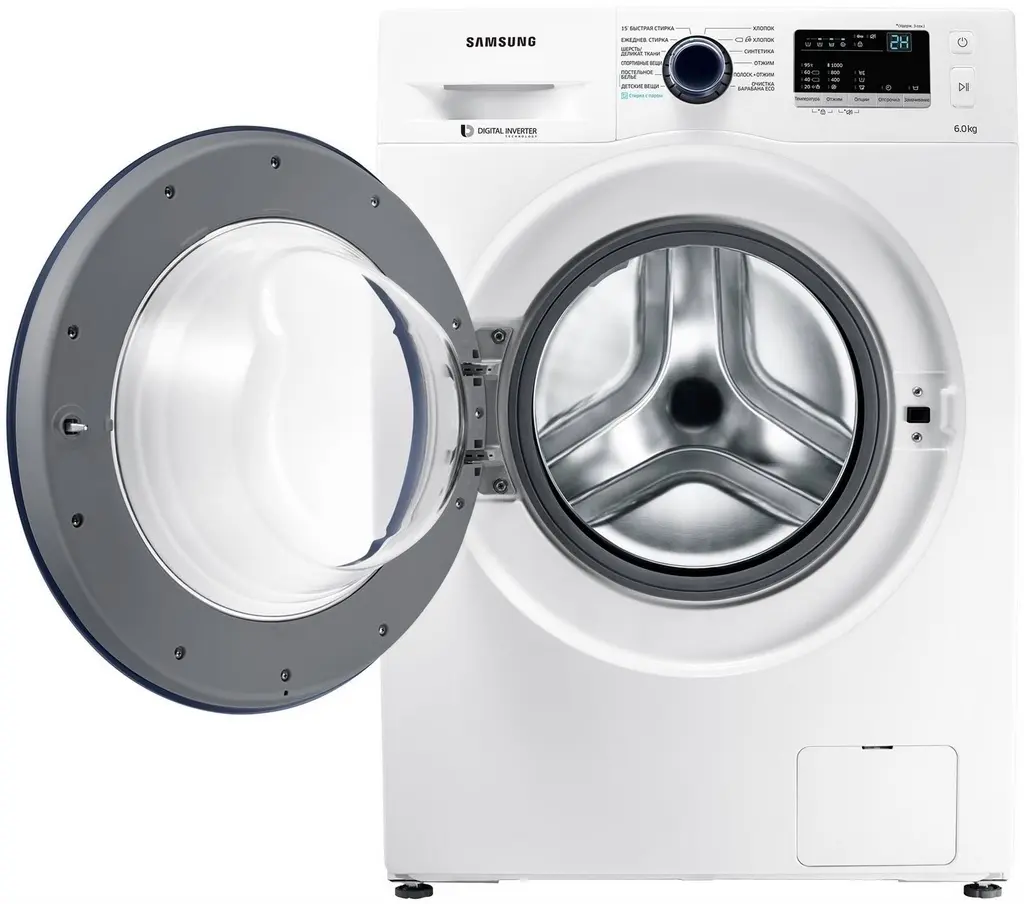 Maşină de spălat rufe Samsung WW60J30G03WDBY, alb pe tehnoparc.md Maşină de spălat rufe Samsung WW60J30G03WDBY, alb