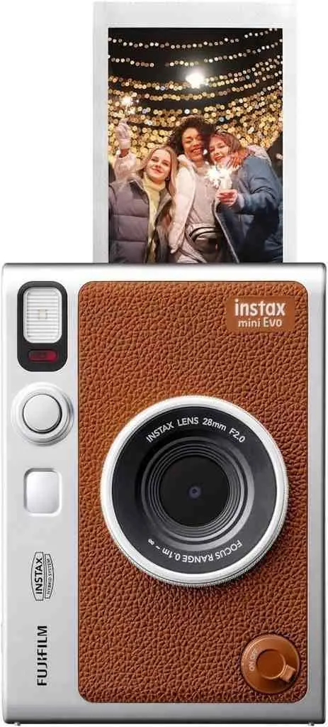 Фотоаппарат моментальной печати Fujifilm Instax Mini Evo, коричневый на tehnoparc.md Фотоаппарат моментальной печати Fujifilm Instax Mini Evo, коричневый
