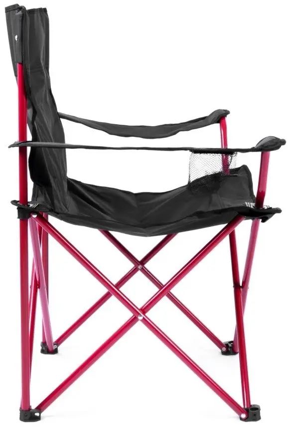 Scaun pliant pentru camping Spokey Angler, negru/roșu pe tehnoparc.md Scaun pliant pentru camping Spokey Angler, negru/roșu
