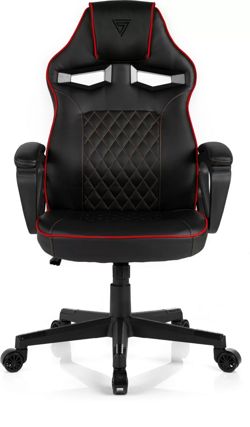 Компьютерное кресло SENSE7 Knight, черный/красный