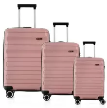 Комплект чемоданов CCS 5225 Set, коричневый