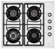 Plită incorporabilă cu gaz Wolser WL-F 6401 GT IC Rustic, alb