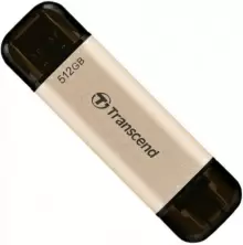 USB-флешка Transcend JetFlash 930C 512ГБ, черный/золотой