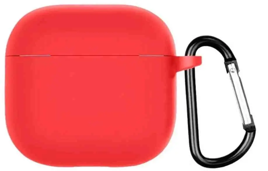 Husă pentru căști Helment Case Silicone Airpods 4 (AIRPOD4RR), roșu pe tehnoparc.md Husă pentru căști Helment Case Silicone Airpods 4 (AIRPOD4RR), roșu