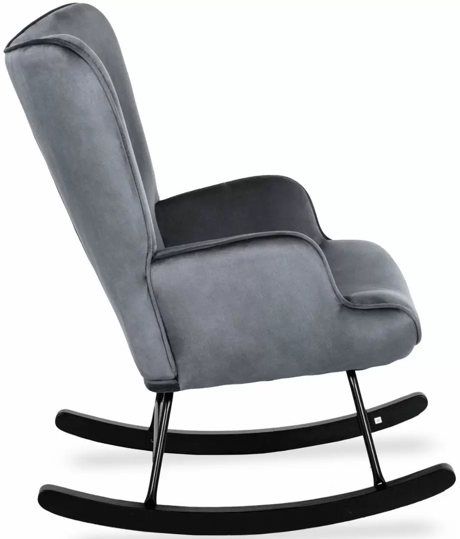 Кресло Mebel Elite Elis, серый/черный