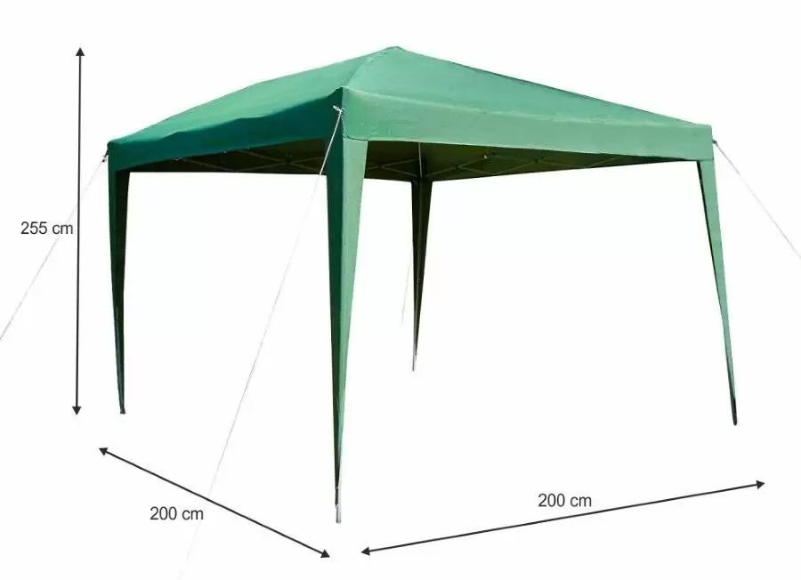 Pavilion de grădină Mobhaus Trekan Typ 1 2x2m, verde