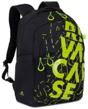 Rucsac Rivacase 5430, negru/verde pe tehnoparc.md Rucsac Rivacase 5430, negru/verde