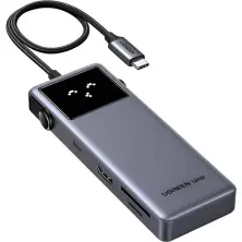 Разветвитель Ugreen 7in1 Type-C, серый