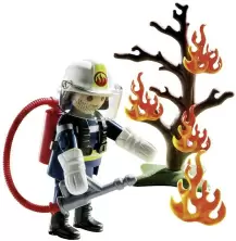 Set jucării Playmobil Firefighter With Tree