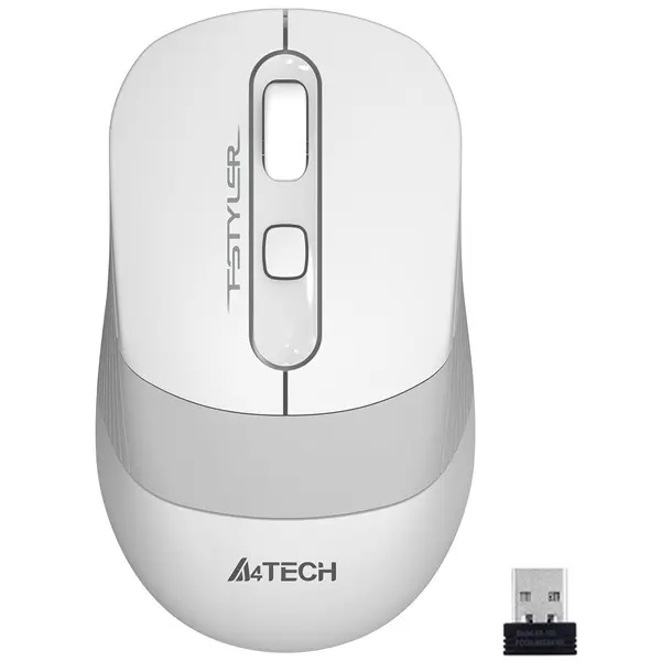 Мышка A4Tech FG10, белый/серый