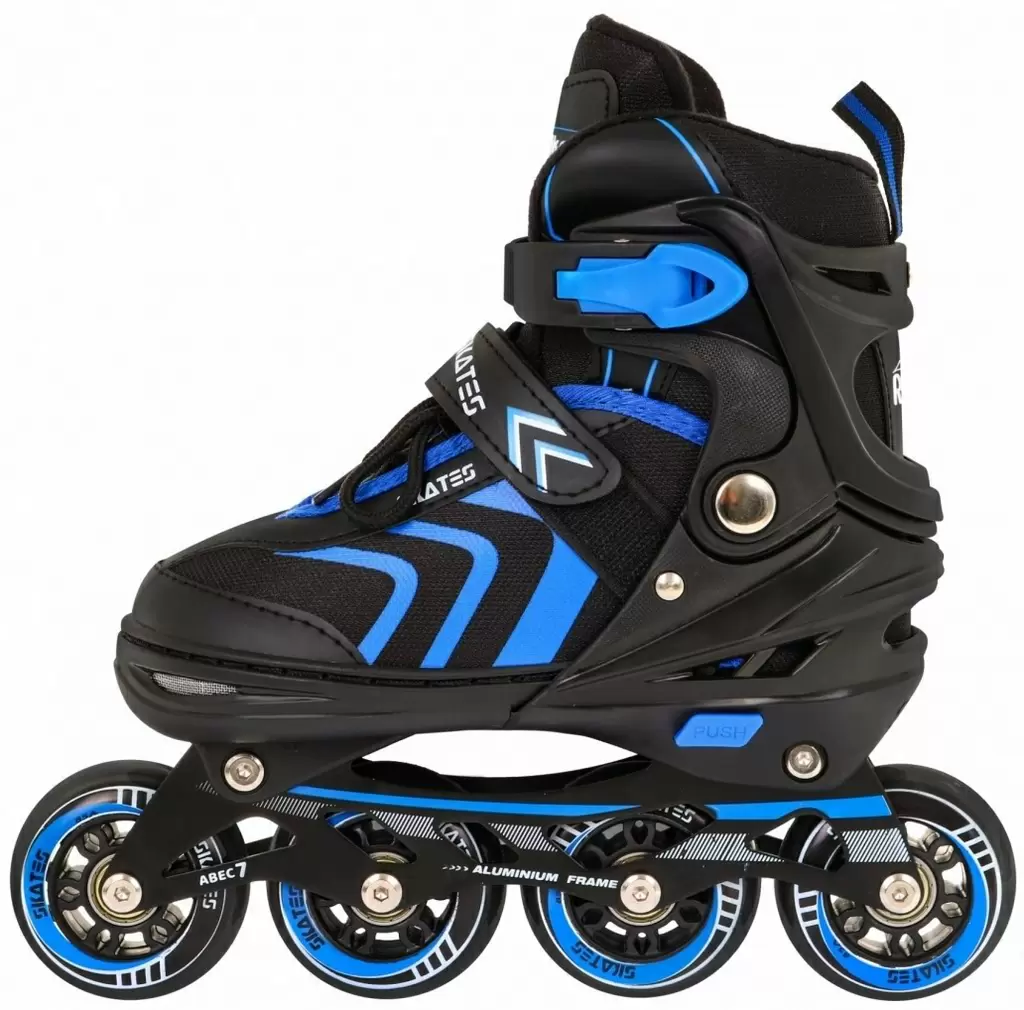 Роликовые коньки SporTrike Inline Skates 34-38, черный/синий