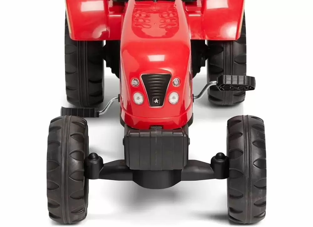 Tractor cu pedale și cupă LeanToys Branson 5229, roșu