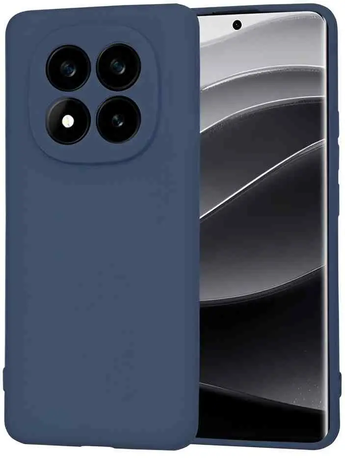 Чехол WOO Liquid Silicone Xiaomi Redmi Note 14 Pro Plus 5G (WOOLSCXRN14PPBL), синий