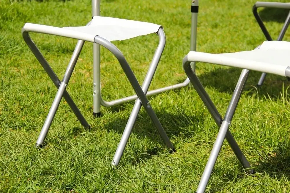 Set mobilă de grădină Trizand 23238, alb/gri