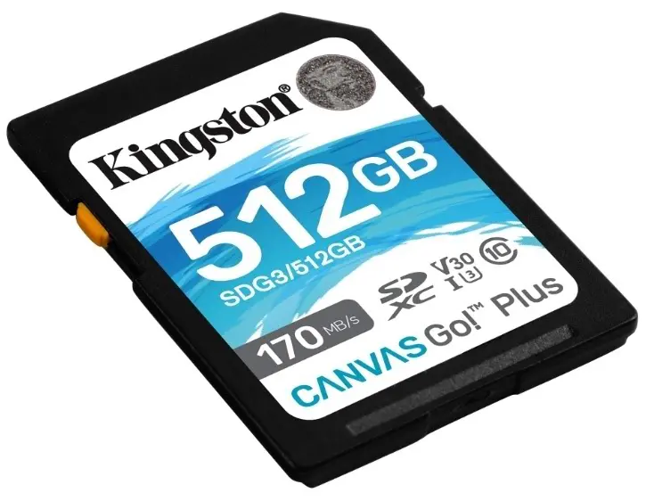 Карта памяти Kingston SDXC Canvas Go Plus Class10 UHS-I U3 V30, 512GB на tehnoparc.md Карта памяти Kingston SDXC Canvas Go Plus Class10 UHS-I U3 V30, 512GB