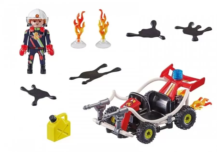 Set jucării Playmobil Stunt Show Fire Quad