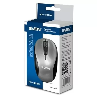 Mouse Sven RX-255W, gri