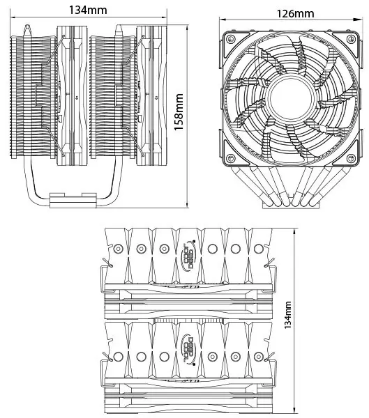 Кулер Deepcool Neptwin RGB