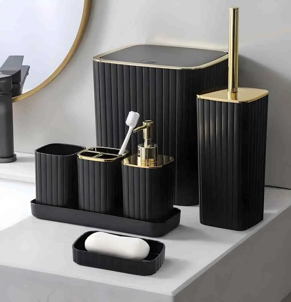 Set pentru baie 4Life Modern Style, negru