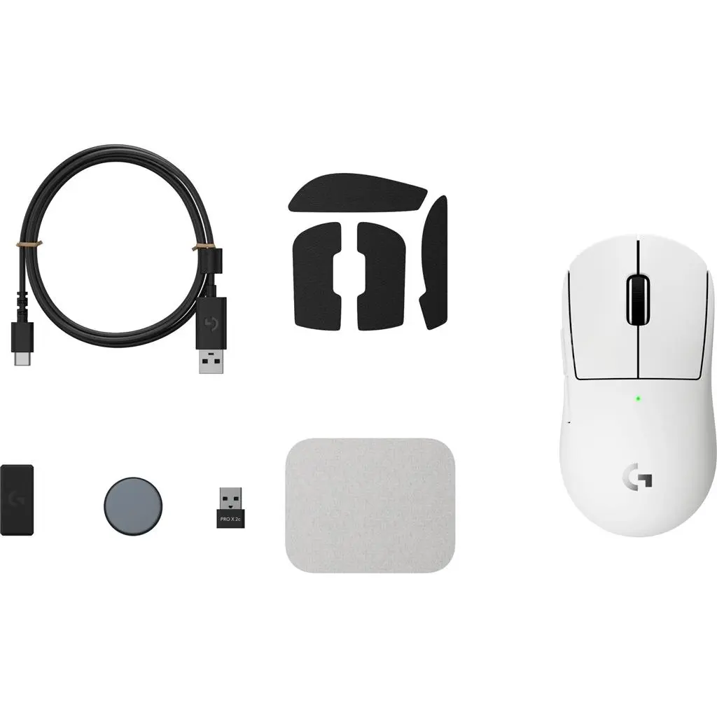 Mouse Logitech G Pro X Superlight 2C White, alb