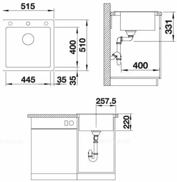 Кухонная мойка Blanco Pleon 5, бежевый