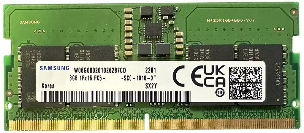 Memorie SO-DIMM Samsung 8GB DDR5-5600MHz, CL40, 1.1V