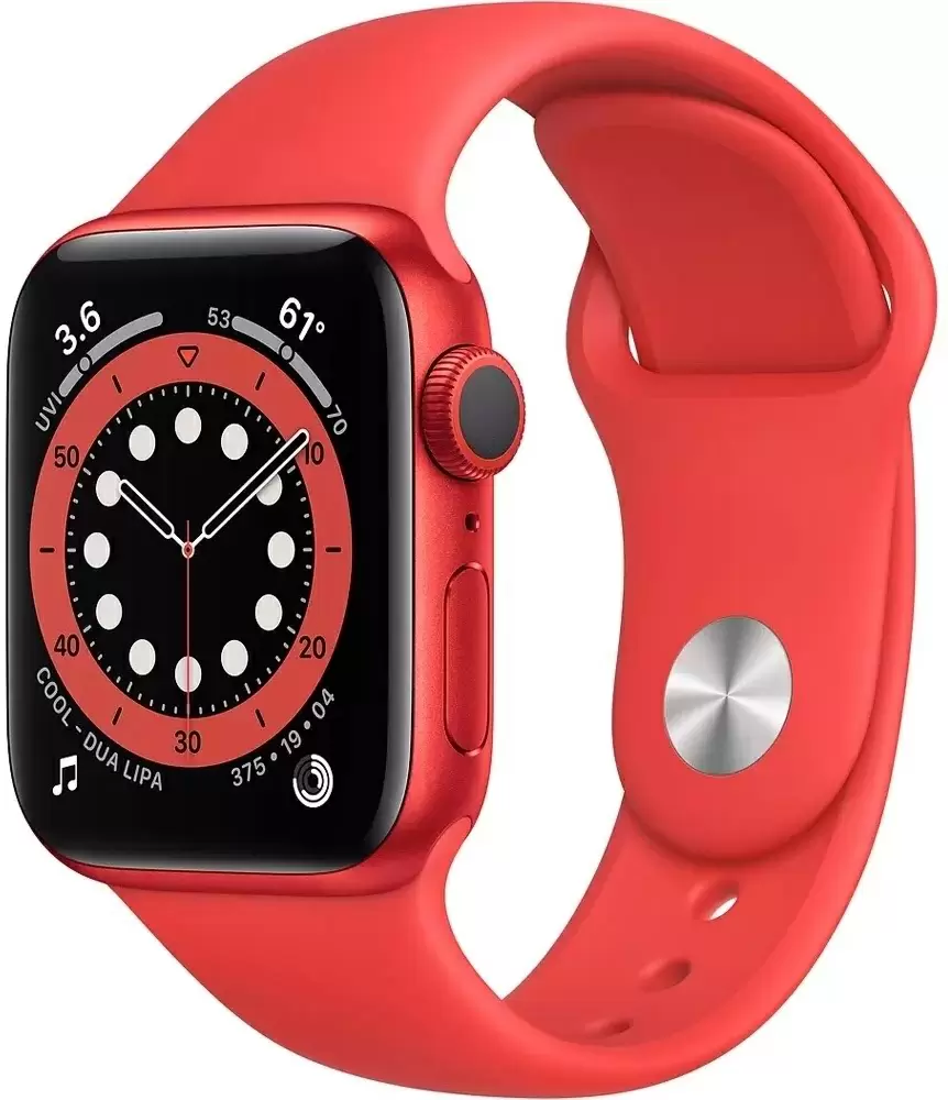 Умные часы Apple Watch Series 6 40mm, корпус из алюминия красного цвета