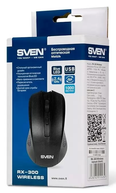 Мышка Sven RX-300, черный