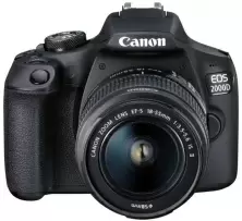 Aparat foto Canon EOS 2000D + EF-S 18-55mm f/3.5-5.6 DC III Kit, negru