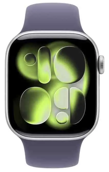 Умные часы Apple Watch Series 11 GPS 42mm Silver Aluminium Case with Purple Fog Sport Band S/M