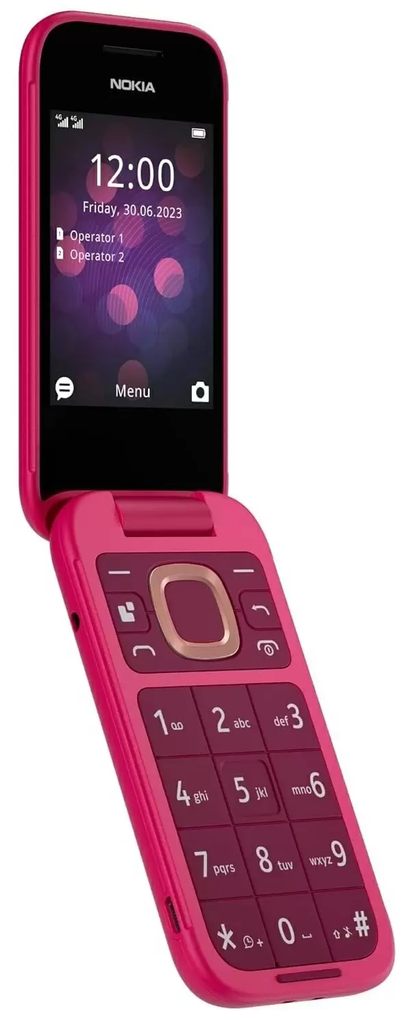 Telefon mobil Nokia 2660 Flip 4G, roz