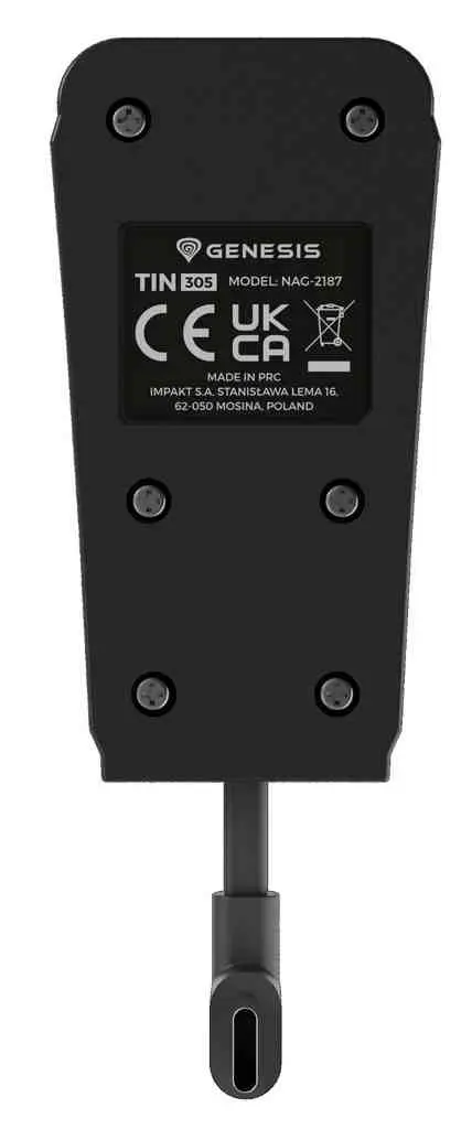 Încărcător pentru gamepad Genesis Tin 305 for PS5 Slim, alb/negru pe tehnoparc.md Încărcător pentru gamepad Genesis Tin 305 for PS5 Slim, alb/negru