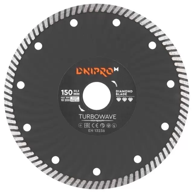 Disc de tăiere Dnipro-M 150/22.2mm Turbowav