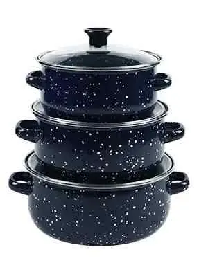 Set vase de gătit 4Life Ruibeiru Dark, albastru