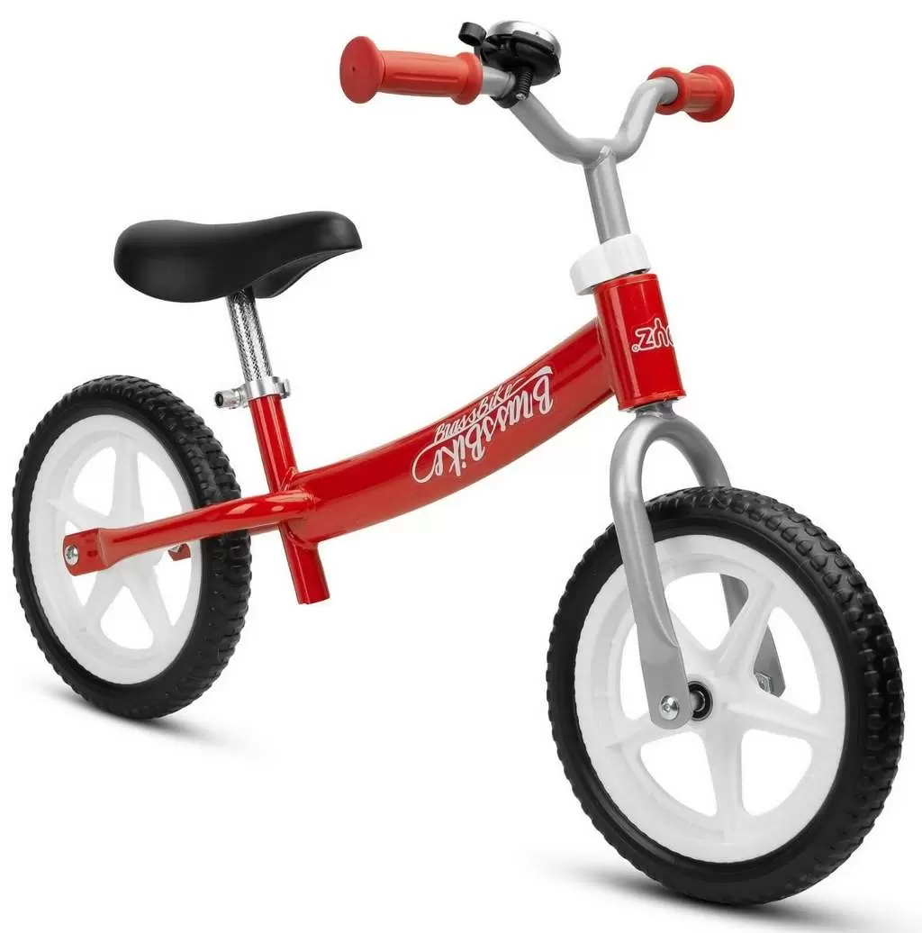 Bicicletă fără pedale Toyz Brass, roșu