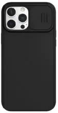 Husă de protecție Nillkin Apple iPhone 13 CamShield Silky Magnetic Silicone Case, negru