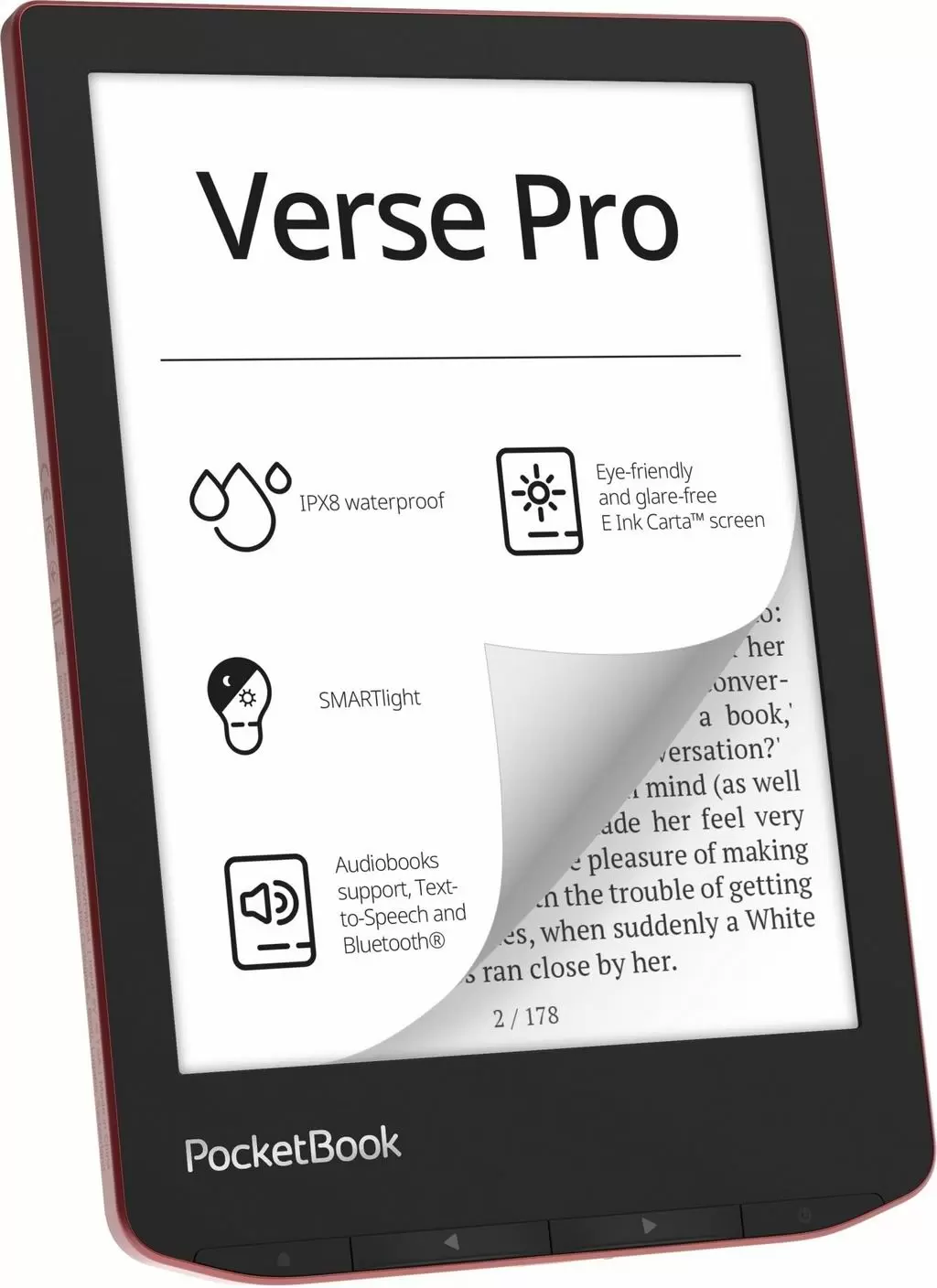 Электронная книга PocketBook Verse Pro, красный