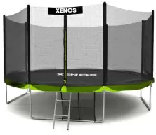 Батут Xenos XT-14FT, черный/зеленый