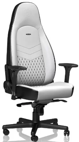 Scaun de birou Noblechairs NBL-ICN-PU-WBK, alb/negru