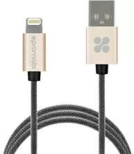 Cablu USB Promate LinkMate-LTF2 2m, auriu