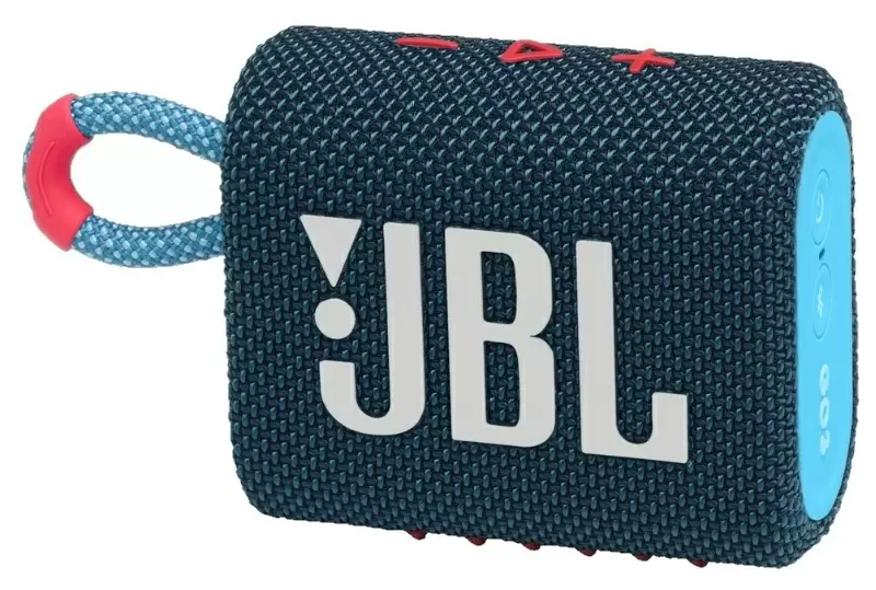 Boxă portabilă JBL Go 3, roz/albastru