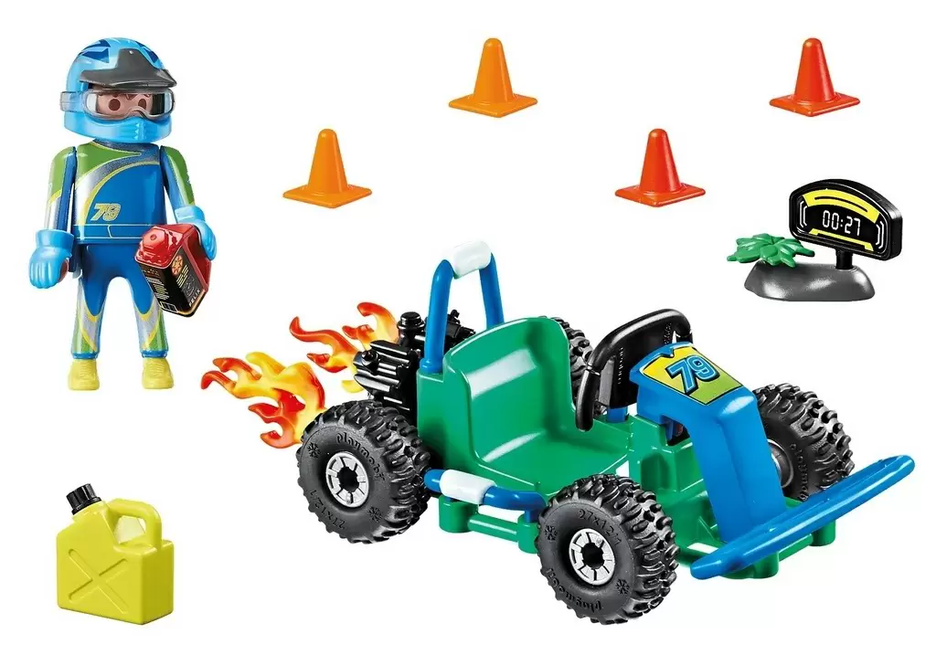 Set jucării Playmobil Go-Kart Racer Gift Set