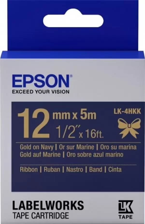 Panglică de satin Epson LK-4HKK (C53S654002)