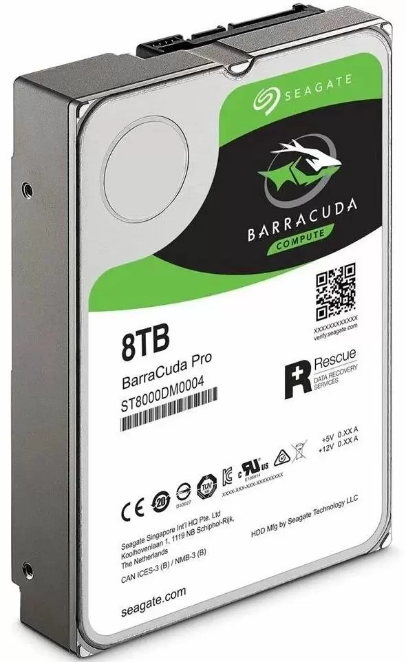 Жесткий диск Seagate BarraCuda 3.5" ST8000DM006-FR, 8TB