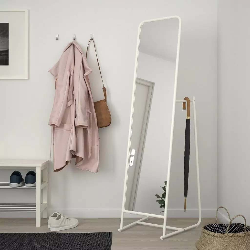 Oglindă IKEA Knapper 48x160cm, alb
