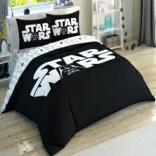 Lenjerie de pat pentru copii TAC Tac Disney Star Wars Glow Double